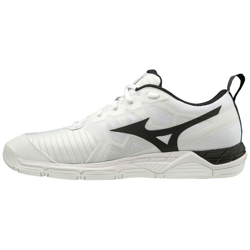 Mizuno Men's Volleyball Shoes Wave Supersonic 2 White/Black - OYRCJHK-52